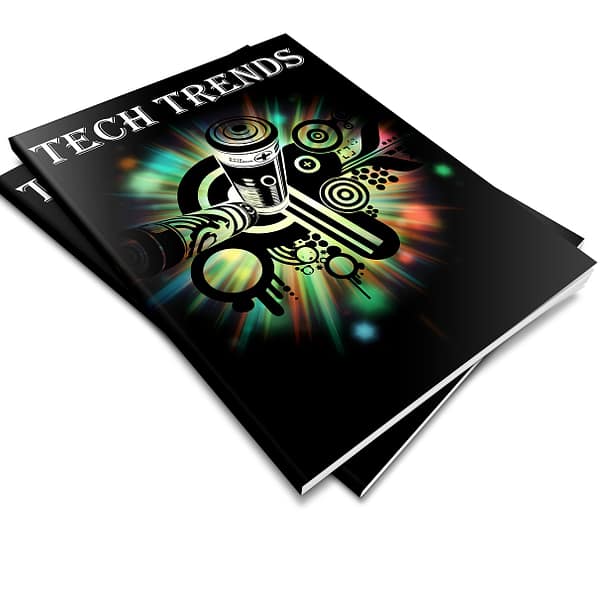 Free tech trends report magazine illustration